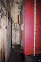 Ligne Maginot - SAINT ANTOINE - (Ouvrage d'artillerie) - L'usine électrique
Porte coulissante de sécurité de la pièce avec les réservoirs de stockage