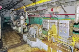 Ligne Maginot - SAINT ANTOINE - (Ouvrage d'artillerie) - L'usine électrique
Groupes électrogènes à moteur Alsthom