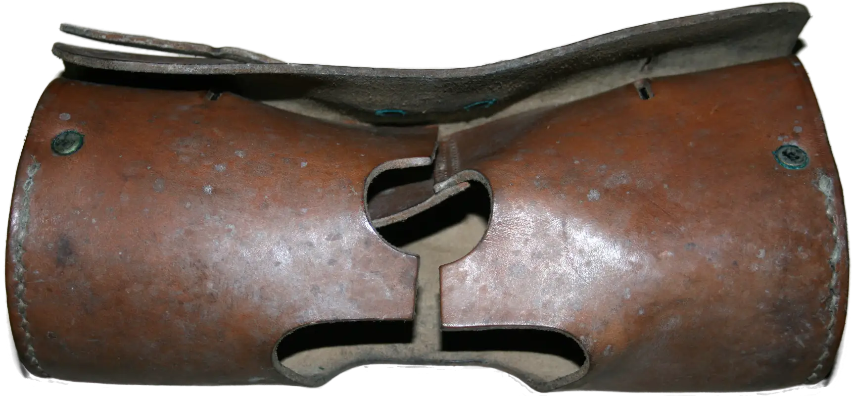 Ligne Maginot - Mortier de 60 mm Brandt modèle 1935 (60 mle 1935) - Gaine de protection de la vis de réglage en direction (ou couvre-fourche).  