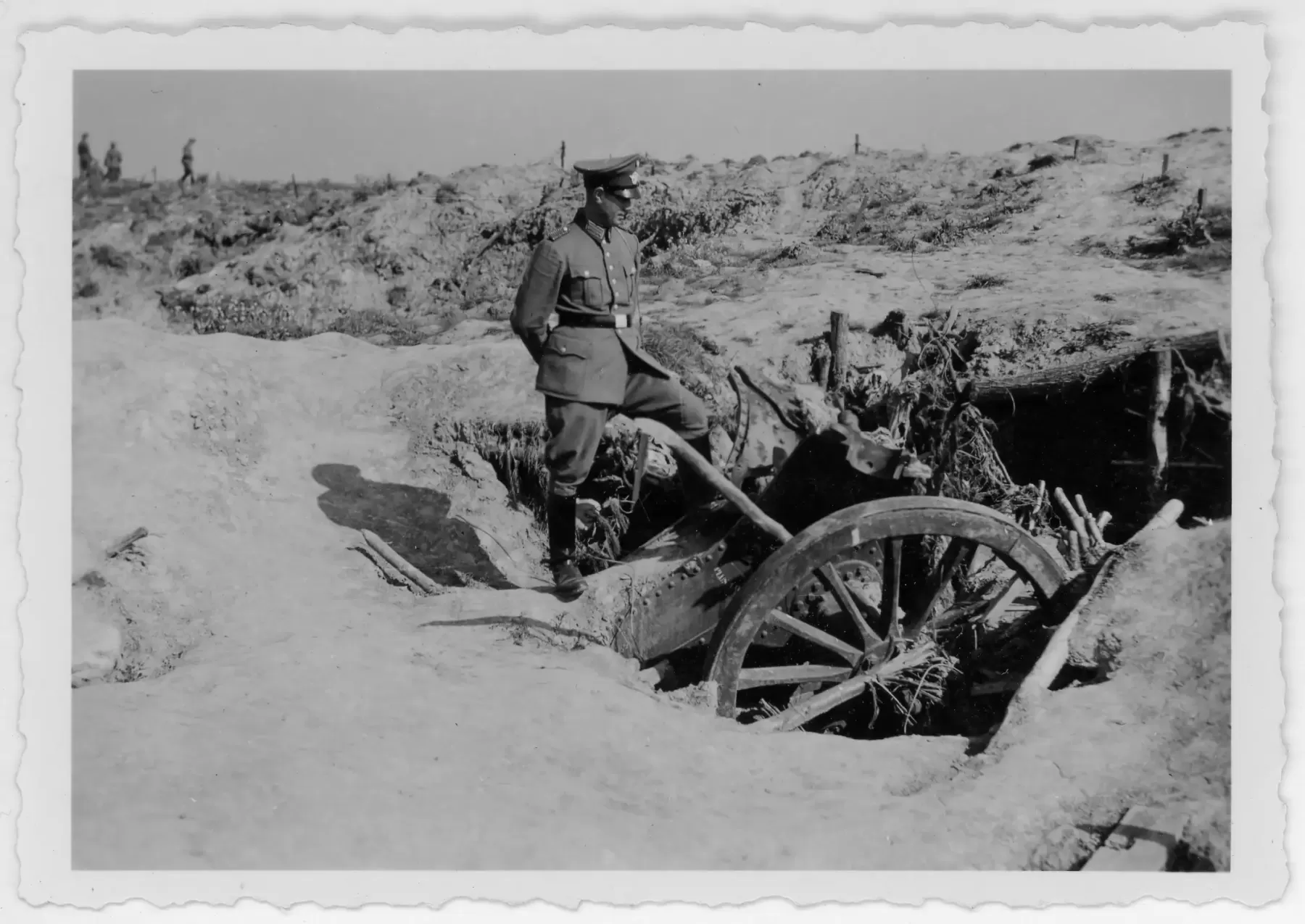 Ligne Maginot - S4 - (Position d'artillerie préparée) - Les restes de la batterie de 2 canons de 120 L de Bange - Inconnu