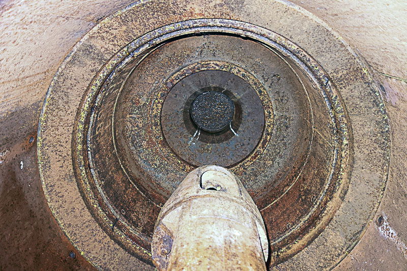 Ligne Maginot - PAS DU ROC - (Ouvrage d'artillerie) - Bloc 1
L'intérieur de la cloche lance grenade - Michel Teiten