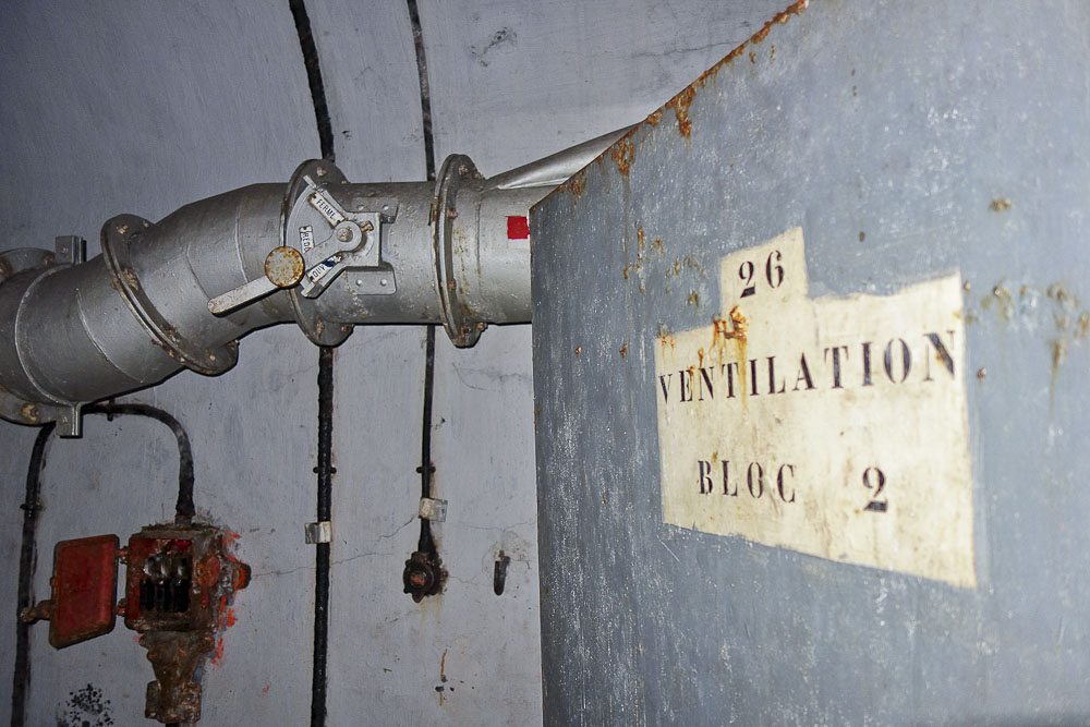 Ligne Maginot - SAINT ANTOINE - (Ouvrage d'artillerie) - Bloc 2
Locaux souterrains
Ventilation du bloc - Michel Teiten