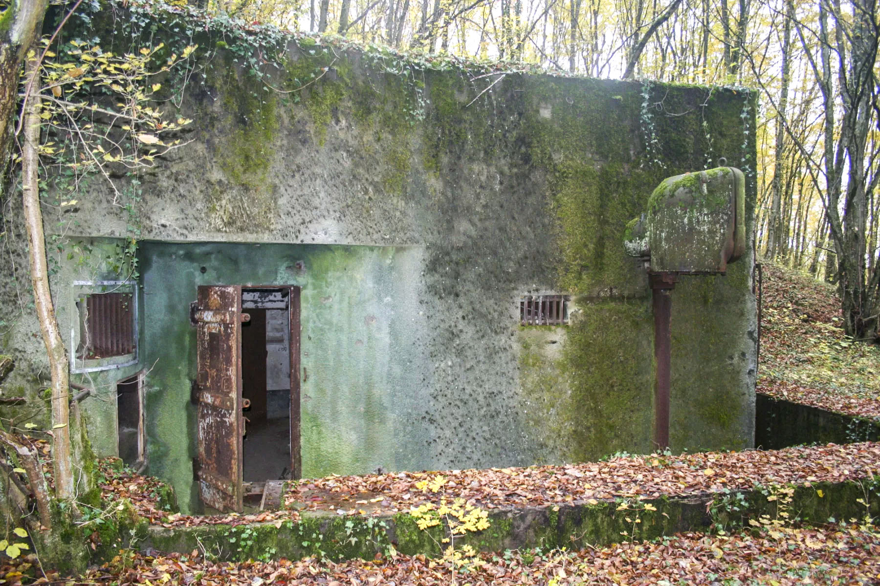 Ligne Maginot - BASSE PARTHE EST - C46 - (Casemate d'infanterie - Simple) - Entrée et projecteur blindé - Michel Teiten
