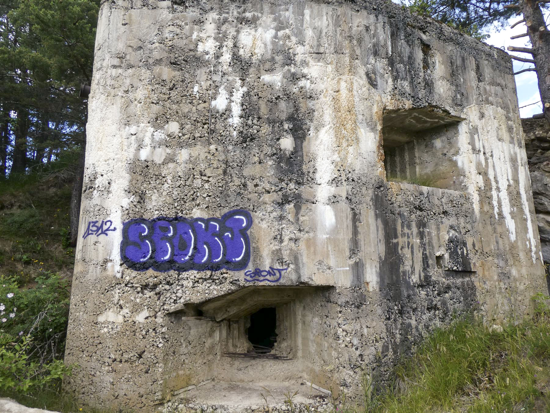 Ligne Maginot - COL DES TROIS CROIX SUPéRIEUR - (Blockhaus pour arme infanterie) -  - ELLENA - CUNY