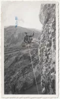 Ligne Maginot - 73° Bataillon Alpin de Forteresse (73° BAF) - La SES du 73° BAF, entrainement à la descente en rappel