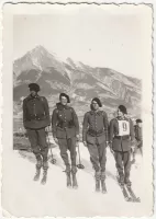 Ligne Maginot - 73° Bataillon Alpin de Forteresse (73° BAF) - La SES du 73° BAF 
Championnat de ski militaire en février 1939