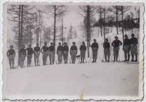 Ligne Maginot - 73° Bataillon Alpin de Forteresse (73° BAF) - SES du 73° BAF
Leçon de ski