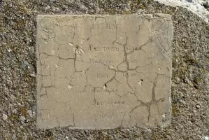 Ligne Maginot - COL DE BUFFERE - (Blockhaus pour arme infanterie) - Plaque commémorative