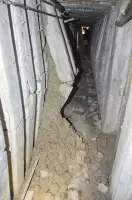 Ligne Maginot - LARCHE (L) - (Ouvrage d'infanterie) - Éboulement du couloir principal chez le magasin aux vivres