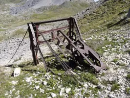 Ligne Maginot - TéLéPHéRIQUE BUFFERE-TETE NOIRE (STATION HAUTE) - (Téléphérique ( Recette)) - Téléphérique construit par le 4° Génie. Utilisation à définir.
Station Haute