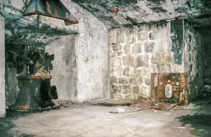 Ligne Maginot - JANUS - (Ouvrage d'artillerie) - Le bloc 8, 
L'une des casemates pour canon de 95 de marine.
