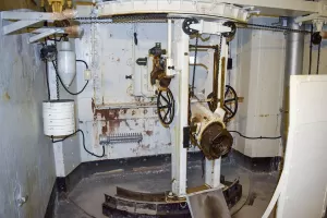 Ligne Maginot - Ouvrage d'artillerie de SAINT-OURS HAUT - Le bloc 2
Mortier de 75mm modèle 31.