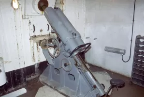 Ligne Maginot - SAINT OURS HAUT (SOH) - (Ouvrage d'artillerie) - Bloc 2
Mortier de 81 mm sous casemate