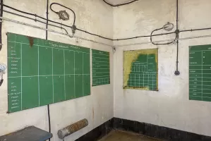 Ligne Maginot - SAINT OURS HAUT (SOH) - (Ouvrage d'artillerie) - Bloc 2
Etage intermédiaire
PC pour les mortiers de 81