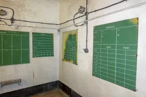 Ligne Maginot - SAINT OURS HAUT (SOH) - (Ouvrage d'artillerie) - Bloc 2
Etage intermédiaire
PC pour les mortiers de 81