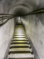 Ligne Maginot - SAINT OURS HAUT (SOH) - (Ouvrage d'artillerie) - Bloc 4
Escalier d'accès au bloc