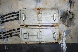 Ligne Maginot - SAINT OURS HAUT (SOH) - (Ouvrage d'artillerie) - Casernement
Central téléphonique