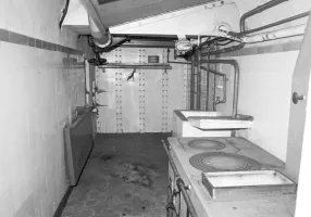 Ligne Maginot - FRESSINEA (FA) - (Ouvrage d'infanterie) - La cuisine
Photo des années 1980, avant l'ouverture au public