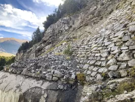 Ligne Maginot - LES AITTES - (Ouvrage d'infanterie) - Bloc 4
Détails du maçonnage et camouflage