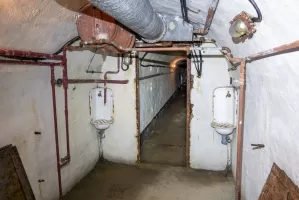 Ligne Maginot - LES AITTES - (Ouvrage d'infanterie) - Lavabos dans la seconde chambrée