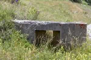 Ligne Maginot - MONTGENEVRE - CLOT ENJAIME  - (Blockhaus pour arme infanterie) - Vue arrière
