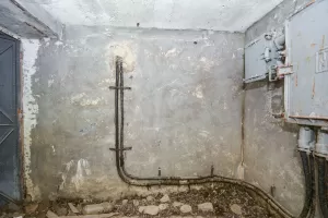 Ligne Maginot - PIED DU JANUS - (Chambre de coupure) - Entrée de câble coté Janus
Câbles vers le Janus et le central de la Lame via la chambre de coupure des Chalets du Vallon