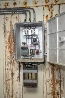 Ligne Maginot - ROCHE LA CROIX (RLC) - (Ouvrage d'artillerie) - Bloc 4
Le système d'alimentation pour le périscope.