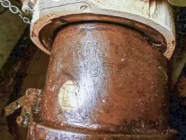 Ligne Maginot - ROCHE LA CROIX (RLC) - (Ouvrage d'artillerie) - Bloc 5
Étage supérieur
Mortiers de 75 Mle 1931
Le numero du tube