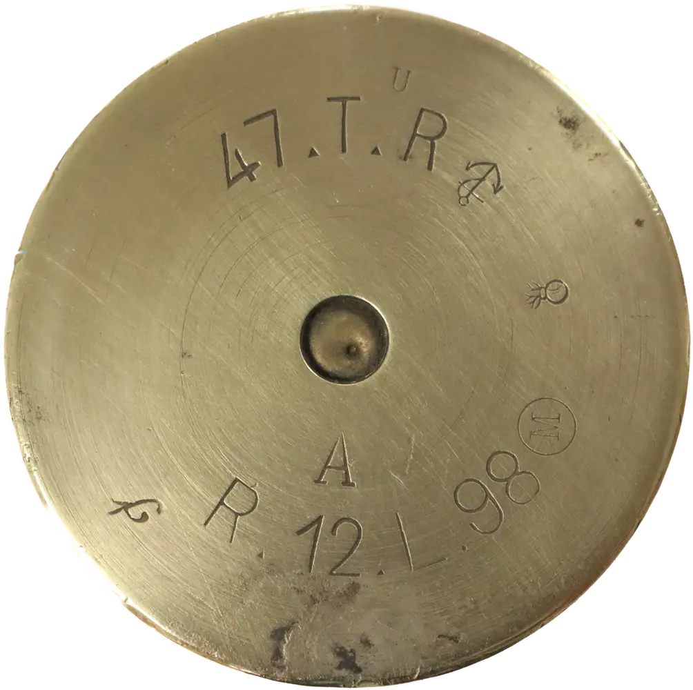 Marquage de culot de douille Mle 1885 M