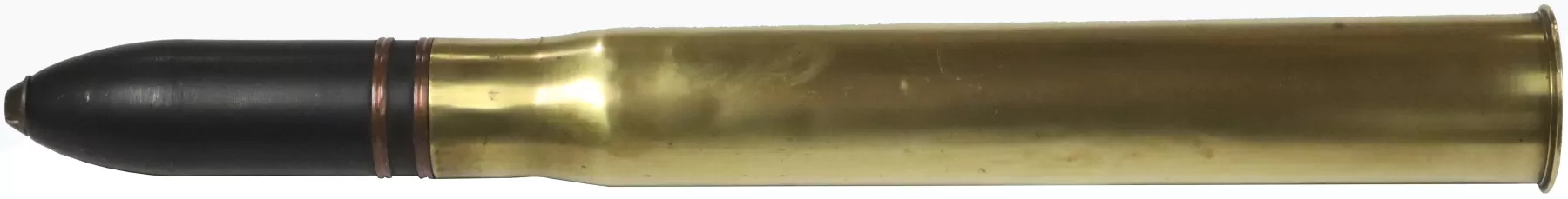 Ligne Maginot - Munitions de 47 mm utilisées dans la fortification - Cartouche de 47 mm TR Mle 1885 à obus ordinaire Mle 1888 M