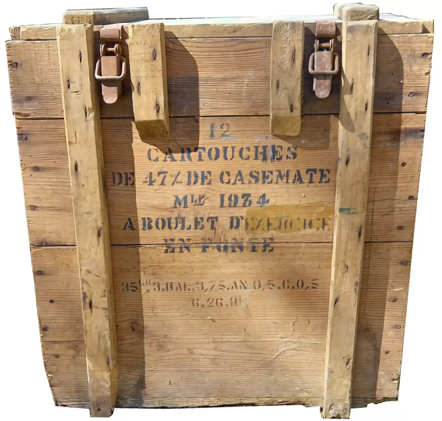 Munitions de 47 mm utilisées dans la fortification