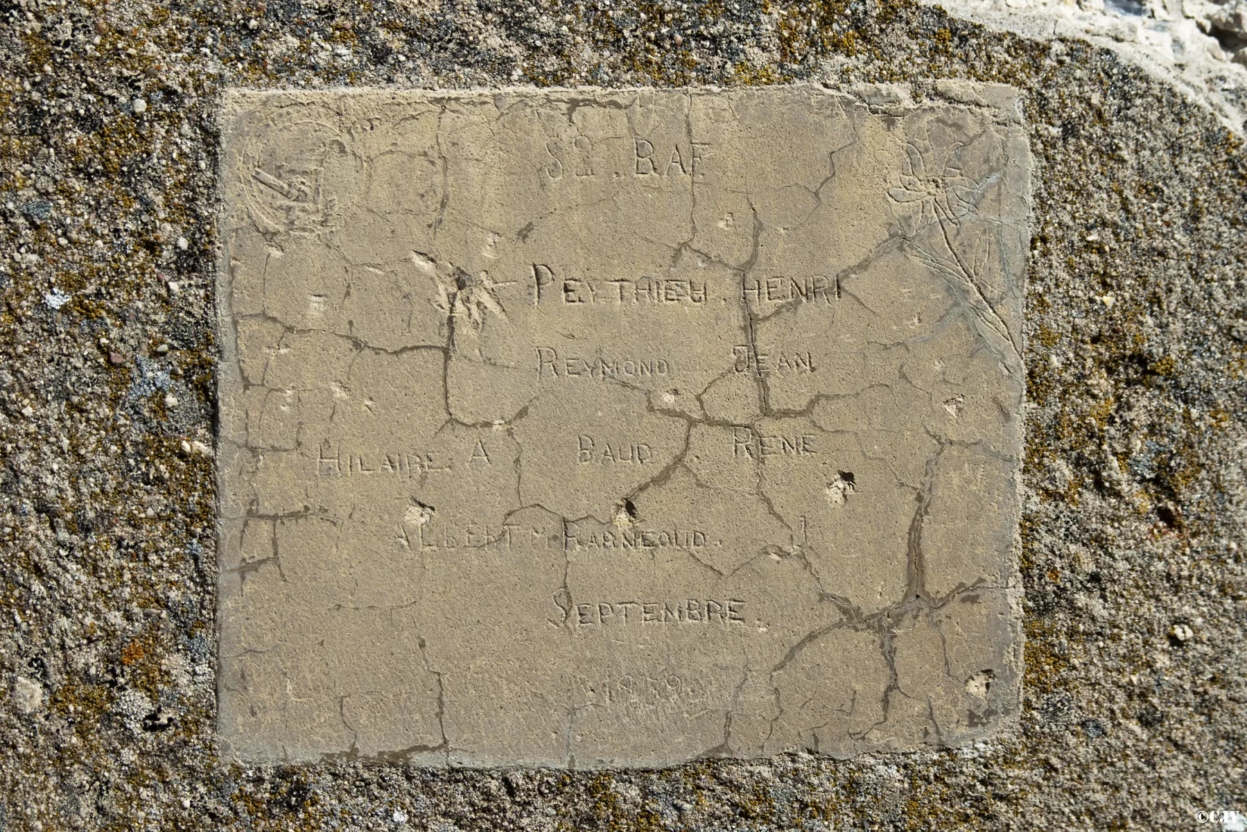 Ligne Maginot - COL DE BUFFERE - (Blockhaus pour arme infanterie) - Plaque commémorative - Lia VERMEULEN