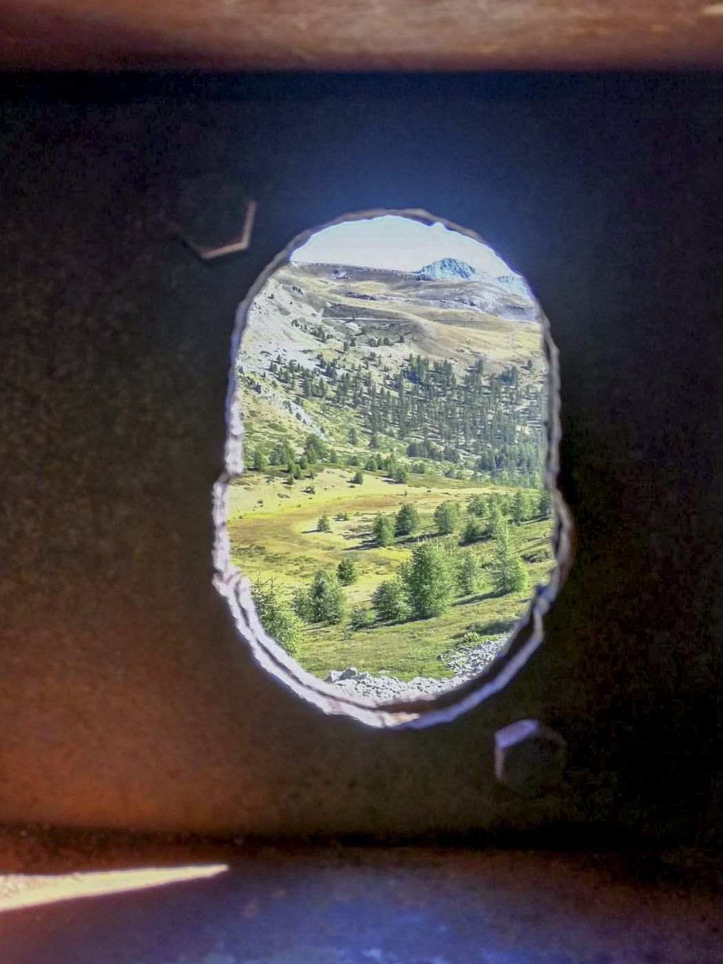 Ligne Maginot - COL DE GRANON - (Ouvrage d'infanterie) - Le bloc 3 
Vision depuis la cloche observatoire - Nicolas PASTORINO