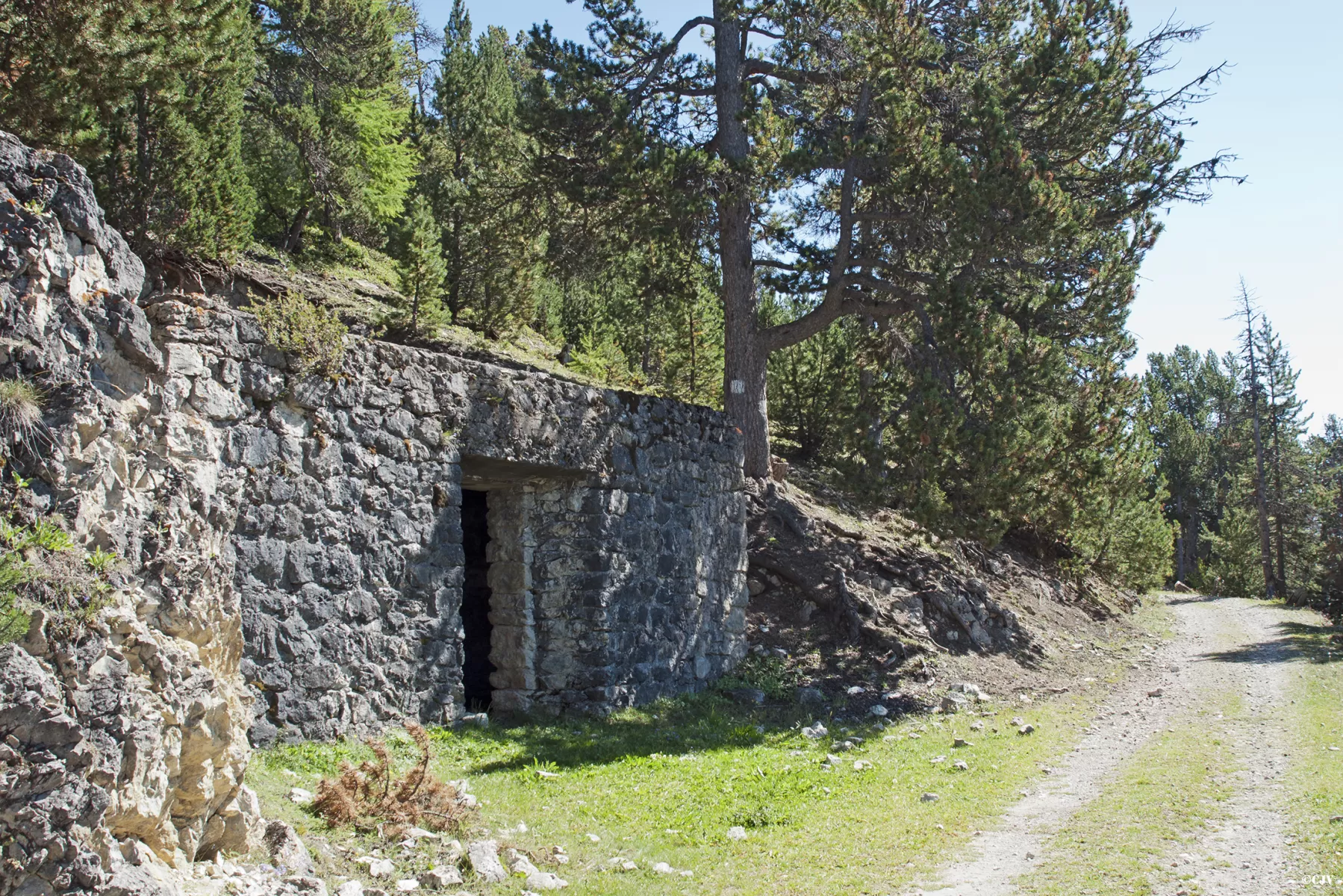 Ligne Maginot - FORT DE LA CROIX DE BRETAGNE (154° RAP - 7° BIE) - (Position d'artillerie préparée) - Le magasin de la batterie extérieur - Lia VERMEULEN