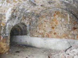 Ligne Maginot - LA TURBIE (SOUS-SECTEUR CORNICHES - 58° DBAF) - (PC de Sous-Secteur) - Le couloir arrière de communication entre alvéoles.