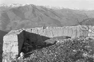 Ligne Maginot - TETE DU LOUP - (Position d'artillerie préparée) - Plateforme pour piéce d'artillerie