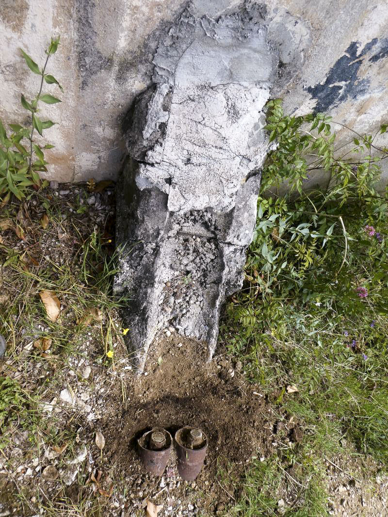 Ligne Maginot - E3 - EZE MOYENNE CORNICHE - (Casemate d'infanterie) - Arrivée des câbles - ELLENA - CUNY