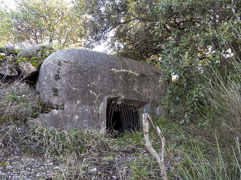 Ligne Maginot - MONT GROS DE ROQUEBRUNE - (Observatoire d'artillerie) - Bloc cheminée destiné à l'évacuation des gaz d'échappement du groupe électrogène et de l'air vicié - Sud  Passion