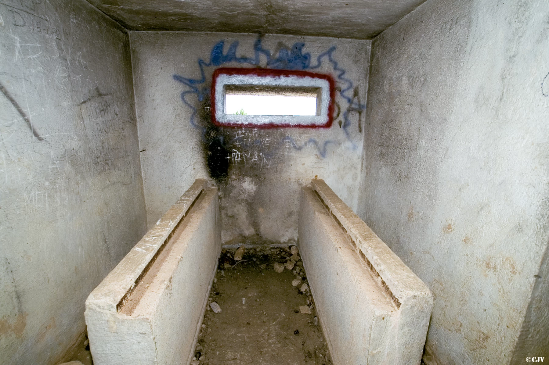 Ligne Maginot - O46 - MADONE DE GORBIO NORD - (Blockhaus pour arme infanterie) - La chambre de tir - Lia VERMEULEN