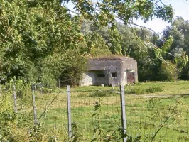 Ligne Maginot - B312 - ANSTAING - (Blockhaus pour canon) - Face nord du blockhaus