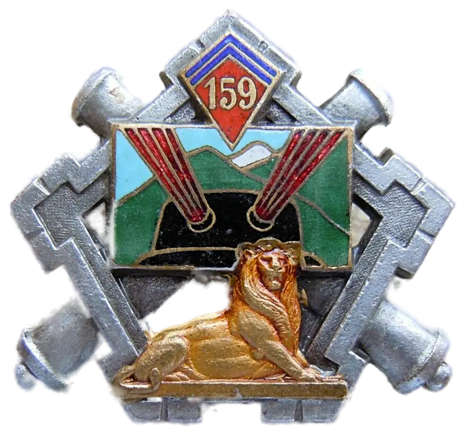 Ligne Maginot - Insigne du 159° Régiment d'Artillerie de Position - 