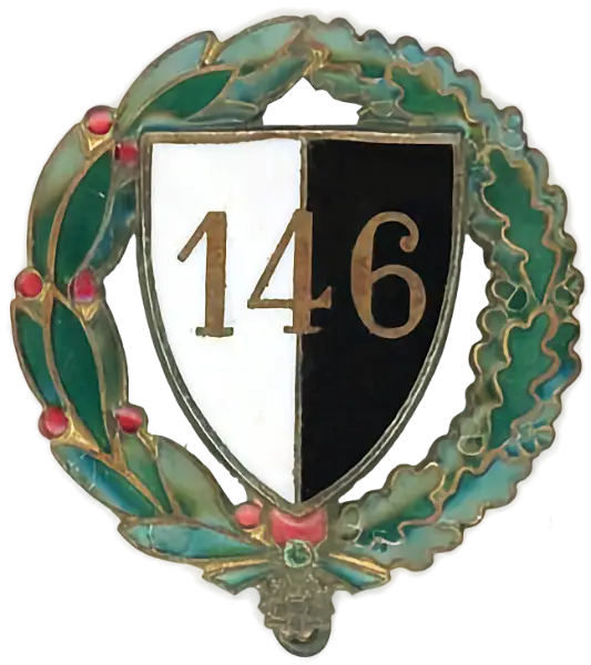 Ligne Maginot - 146° Régiment d'Infanterie de Forteresse (146° RIF) - Premier insigne du 146° RIF (avant 1939)